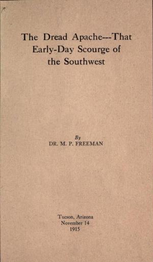 Book cover of The Dread Apache:That Early Day Scourge of the Southwest