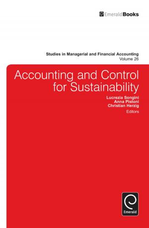Cover of the book Accounting and Control for Sustainability by 