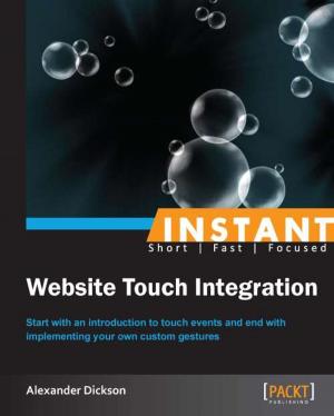 Cover of the book Instant Website Touch Integration by Dmitry Dulepov