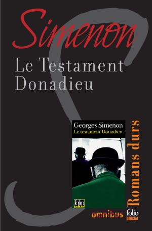 Cover of the book Le testament Donadieu by Dashiell Hammett