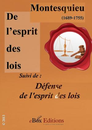 Cover of the book De l’esprit des lois (suivi de) : Défense de l'esprit des lois by Daghey Sarah