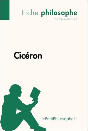 Cover of the book Cicéron (Fiche philosophe) by Dominique Coutant-Defer, lePetitPhilosophe.fr