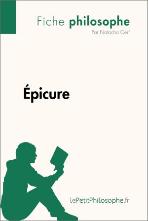 Cover of the book Épicure (Fiche philosophe) by Marie-France Battisti, lePetitPhilosophe.fr