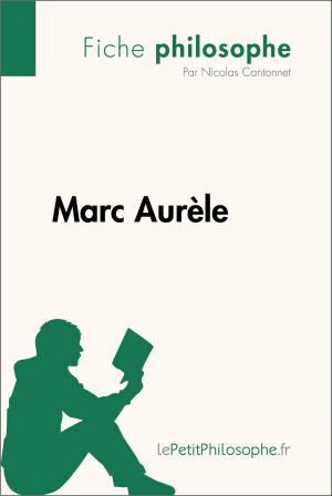 Cover of the book Marc Aurèle (Fiche philosophe) by Dominique Coutant-Defer, lePetitPhilosophe.fr