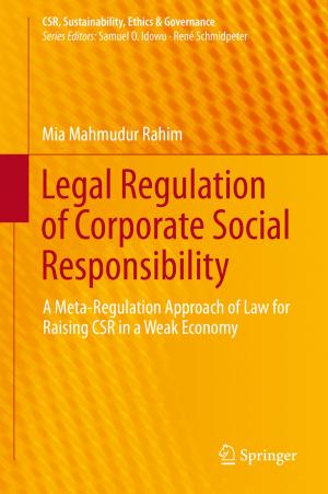 Book cover of Legal Regulation of Corporate Social Responsibility
