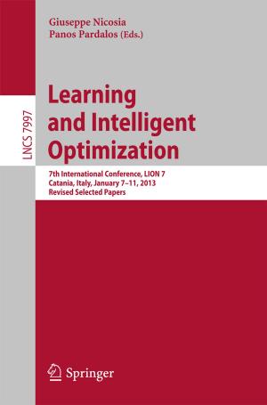 Cover of the book Learning and Intelligent Optimization by 