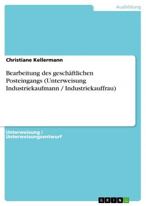 Cover of the book Bearbeitung des geschäftlichen Posteingangs (Unterweisung Industriekaufmann / Industriekauffrau) by Christian Wandtke