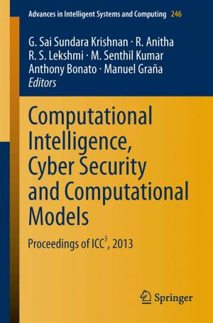 Cover of the book Computational Intelligence, Cyber Security and Computational Models by 