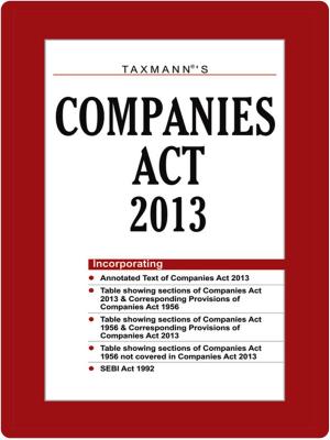 Cover of the book Taxmann Companies Act 2013 by S Kelley