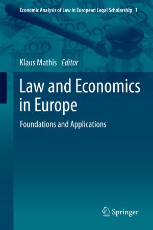 Cover of the book Law and Economics in Europe by M. Detlefsen
