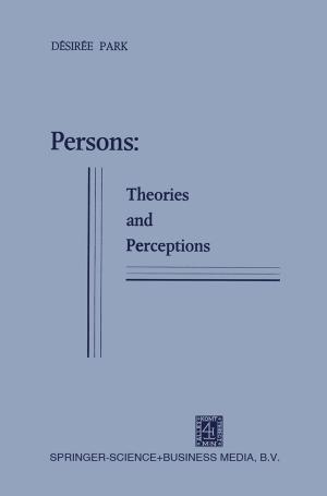 Cover of the book Persons: Theories and Perceptions by Constantin A. Rebeiz