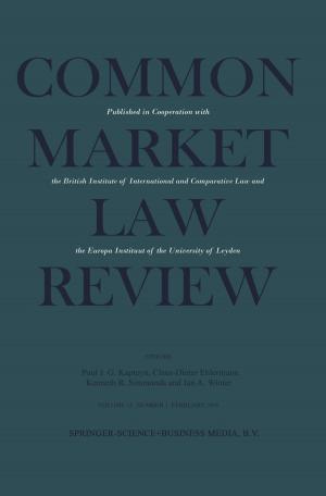 Cover of the book Common Market Law Review by Christian-D. Schönwiese, J. Rapp