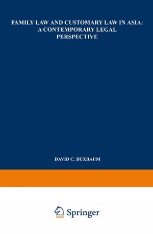 Cover of the book Family Law and Customary Law in Asia by Thorsten Treue
