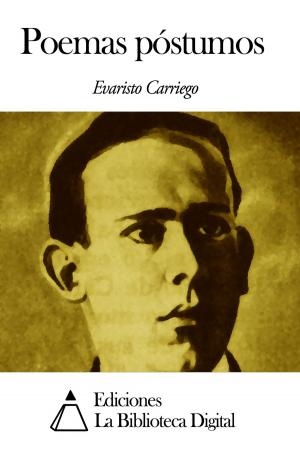 Cover of the book Poemas póstumos by Miguel Cané