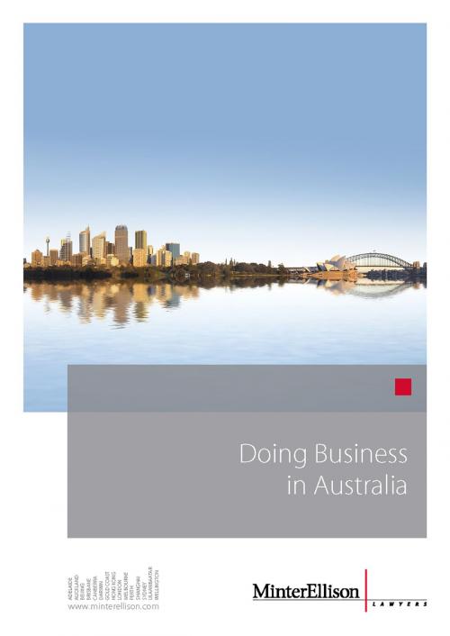 Cover of the book Doing Business in Australia by Minter Ellison, Minter Ellison