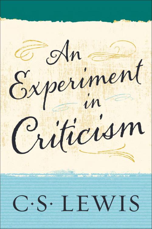 Cover of the book An Experiment in Criticism by C. S. Lewis, HarperOne