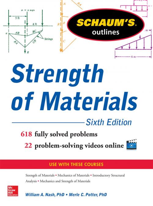 Cover of the book Schaum’s Outline of Strength of Materials, 6th Edition by William Nash, McGraw-Hill Education