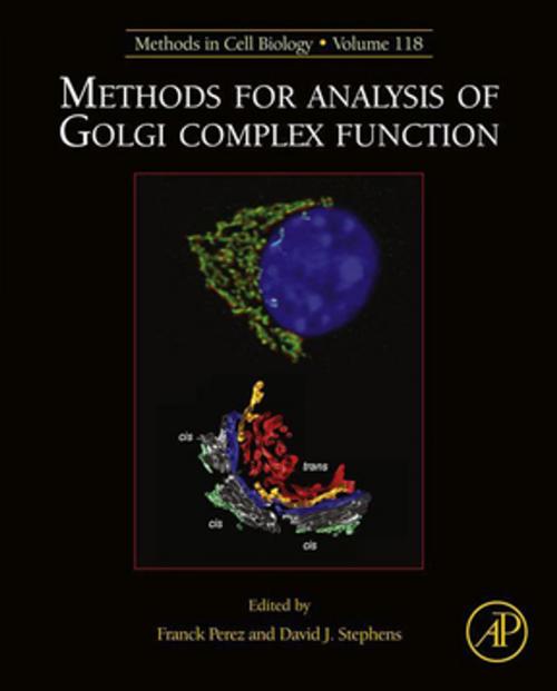 Cover of the book Methods for Analysis of Golgi Complex Function by Franck Perez, David Stephens, Elsevier Science