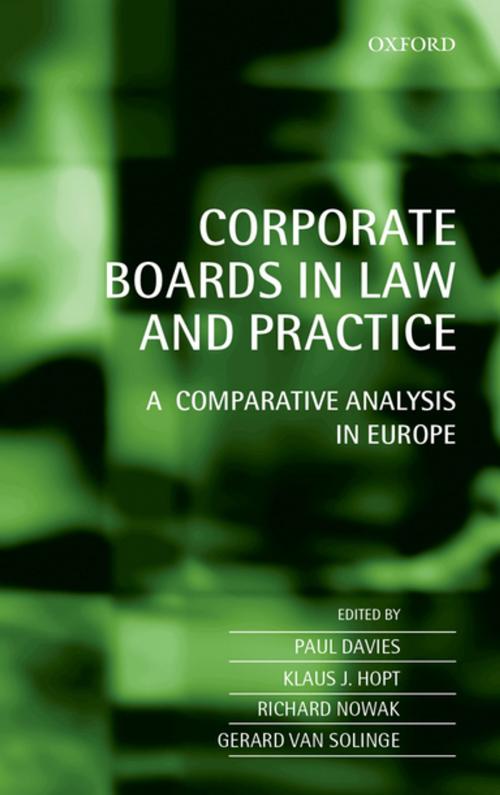 Cover of the book Corporate Boards in Law and Practice by , OUP Oxford
