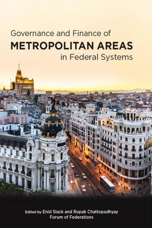 Cover of the book Governance and Finance of Metropolitan Areas in Federal Systems by Enid Slack, Rupak Chattopadhyay, Oxford University Press Canada