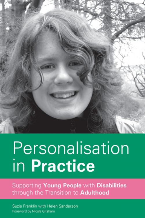 Cover of the book Personalisation in Practice by Helen Sanderson, Suzie Franklin, Jessica Kingsley Publishers