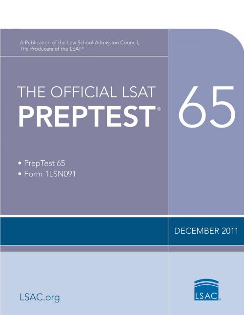 Cover of the book The Official LSAT PrepTest 65 by Law School Admission Council, Law School Admission Council