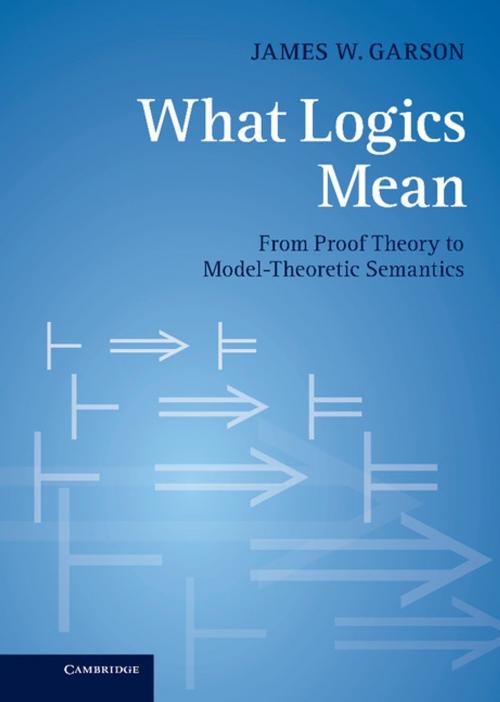 Cover of the book What Logics Mean by James W. Garson, Cambridge University Press