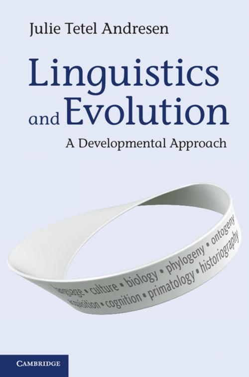 Cover of the book Linguistics and Evolution by Julie Tetel Andresen, Cambridge University Press