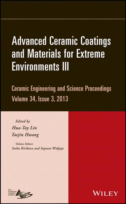 Cover of the book Advanced Ceramic Coatings and Materials for Extreme Environments III by Soshu Kirihara, Sujanto Widjaja, Wiley