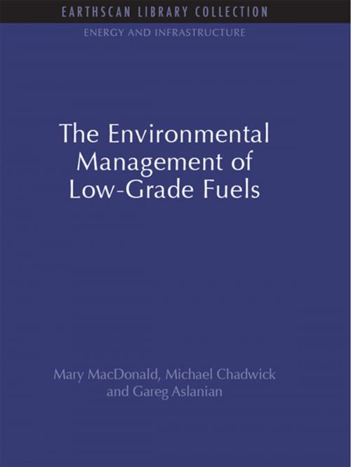Cover of the book The Environmental Management of Low-Grade Fuels by Mary MacDonald, Michael Chadwick, Gareg Aslanian, Taylor and Francis