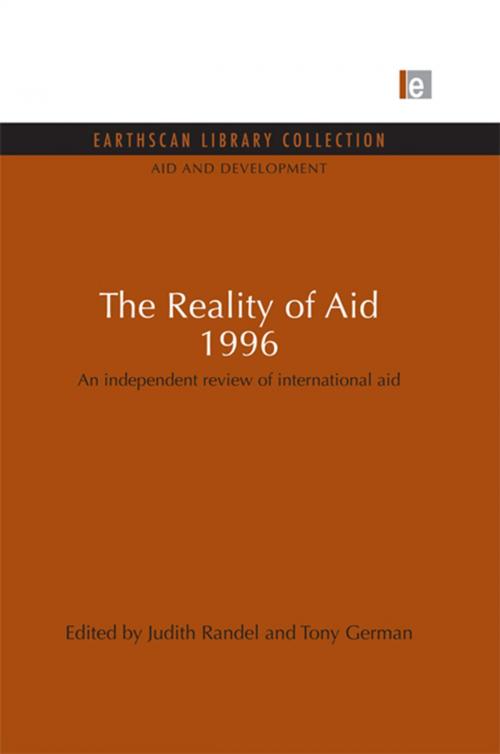 Cover of the book The Reality of Aid 1996 by Judith Randel, Tony German, Taylor and Francis