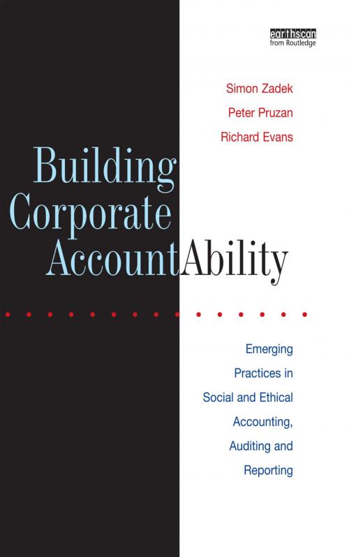 Cover of the book Building Corporate Accountability by Simon Zadek, Richard Evans, Peter Pruzan, Taylor and Francis