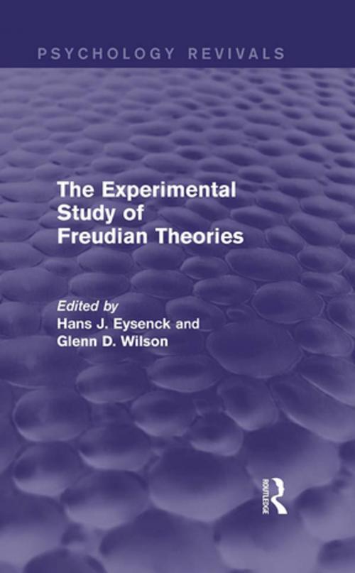 Cover of the book The Experimental Study of Freudian Theories (Psychology Revivals) by , Taylor and Francis