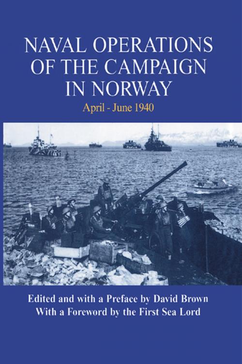 Cover of the book Naval Operations of the Campaign in Norway, April-June 1940 by David Brown, Taylor and Francis