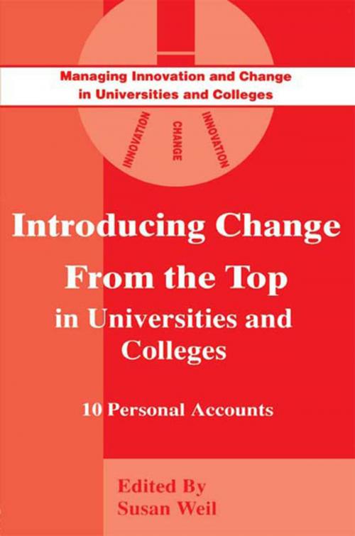 Cover of the book Introducing Change from the Top in Universities and Colleges by , Taylor and Francis