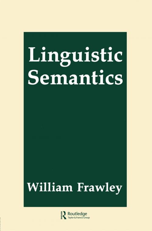 Cover of the book Linguistic Semantics by William Frawley, Taylor and Francis