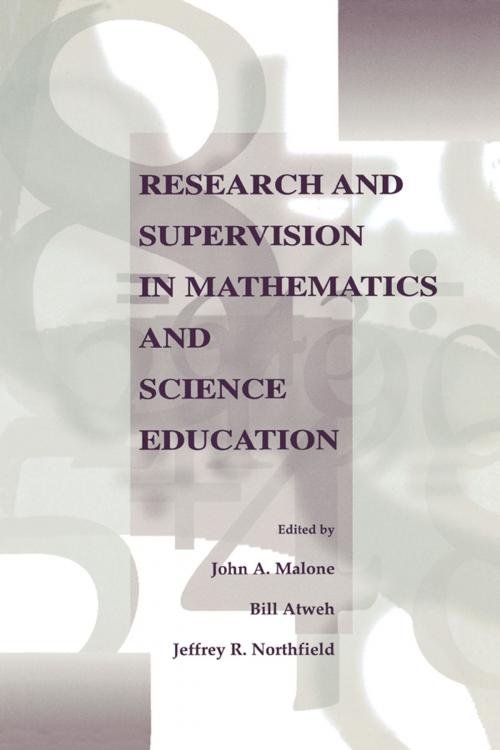 Cover of the book Research and Supervision in Mathematics and Science Education by , Taylor and Francis