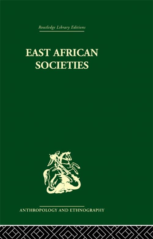 Cover of the book East African Societies by Aylward Shorter, Taylor and Francis