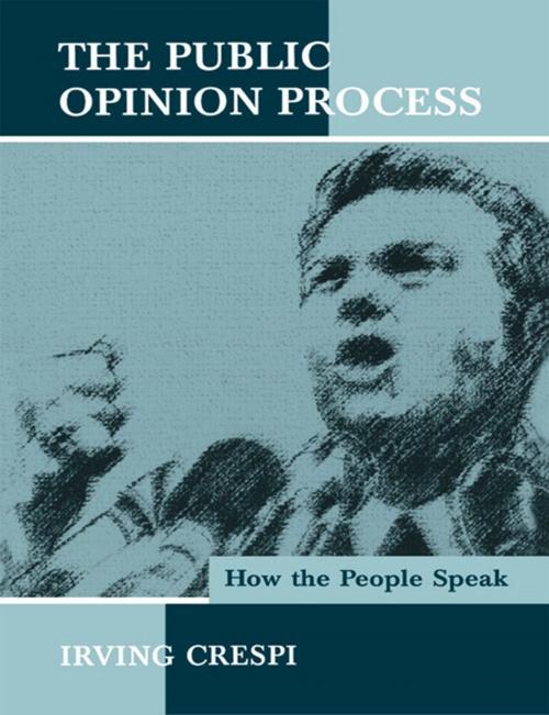 Cover of the book The Public Opinion Process by Irving Crespi, Taylor and Francis