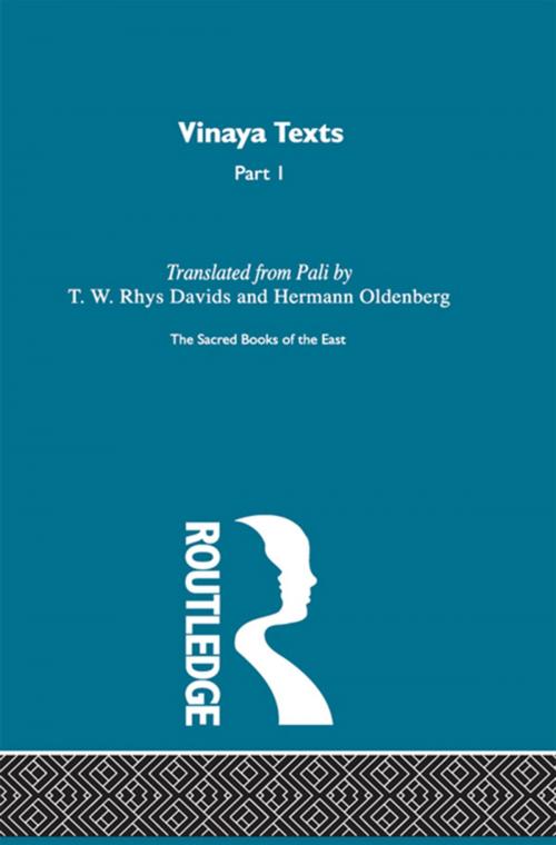 Cover of the book Vinaya Texts by F. Max Muller, Taylor and Francis