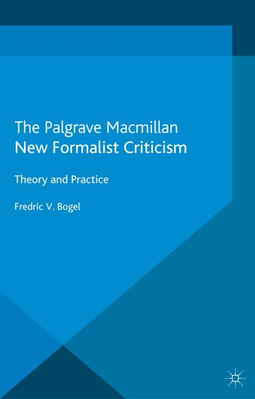 Cover of the book New Formalist Criticism by F. Bogel, Palgrave Macmillan UK