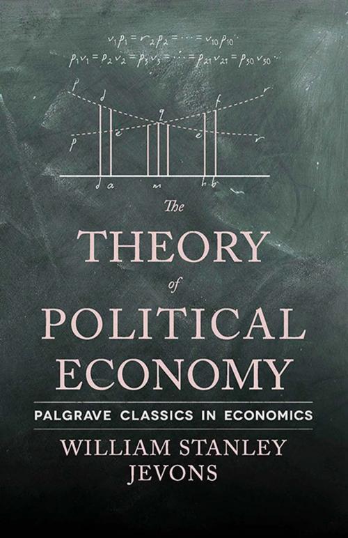 Cover of the book The Theory of Political Economy by W. Jevons, Palgrave Macmillan UK