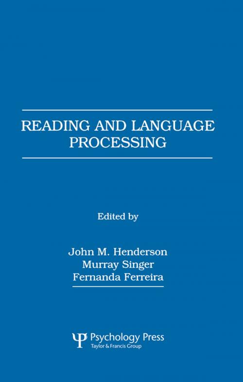 Cover of the book Reading and Language Processing by , Taylor and Francis