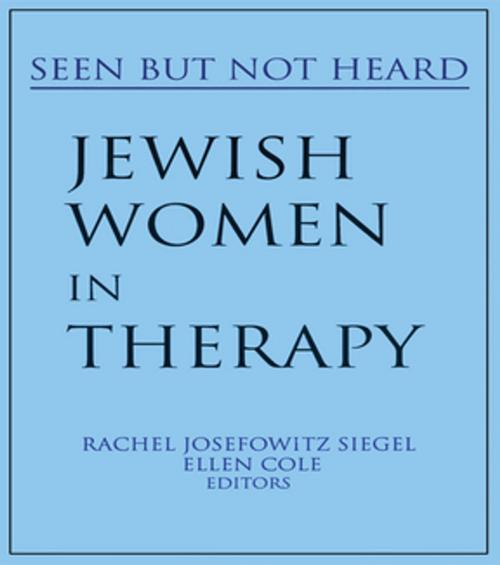Cover of the book Jewish Women in Therapy by Rachel J Siegel, Ellen Cole, Taylor and Francis