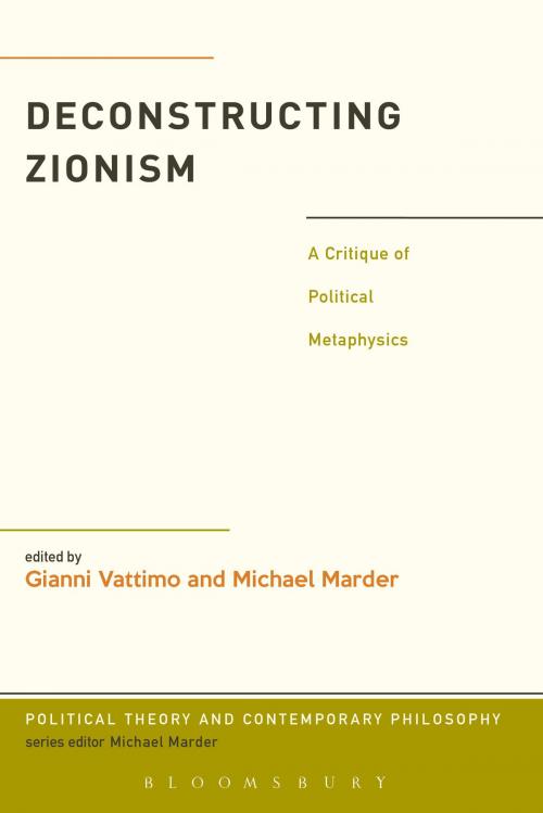 Cover of the book Deconstructing Zionism by , Bloomsbury Publishing