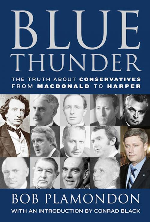 Cover of the book Blue Thunder: The Truth About Conservatives from Macdonald to Harper by Bob Plamondon, eBookIt.com