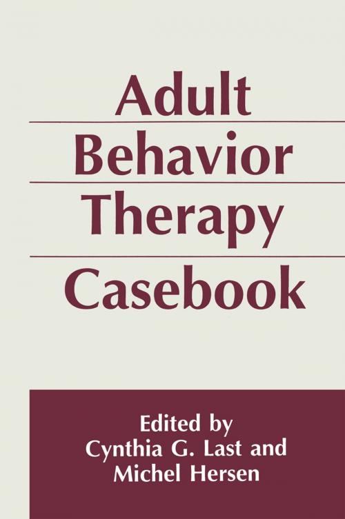 Cover of the book Adult Behavior Therapy Casebook by , Springer US