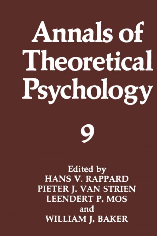 Cover of the book Annals of Theoretical Psychology by , Springer US
