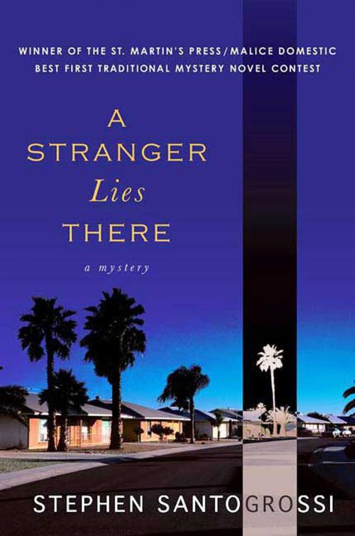 Cover of the book A Stranger Lies There by Stephen Santogrossi, St. Martin's Press