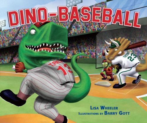 Cover of the book Dino-Baseball by Lisa Wheeler, Lerner Publishing Group